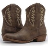 image:imageGLOBALWIN Womens Cowboy Boots Short Western Boots Ankle BootiesBrown