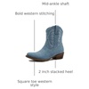 image:imageGLOBALWIN Womens Cowboy Boots Short Western Boots Ankle BootiesDenim Blue
