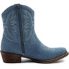 image:imageGLOBALWIN Womens Cowboy Boots Short Western Boots Ankle BootiesDenim Blue
