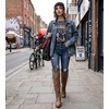 image:imageGLOBALWIN Womens Cowboy Western Fashion Over The Knee Thigh High Cowgirl Boots Low Heel23yy08 Camel