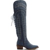 image:imageGLOBALWIN Womens Cowboy Western Fashion Over The Knee Thigh High Cowgirl Boots Low Heel23yy08 Denim Blue