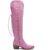 image:imageGLOBALWIN Womens Cowboy Western Fashion Over The Knee Thigh High Cowgirl Boots Low Heel23yy08 Pink