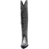 image:imageGLOBALWIN Womens Cowboy Western Fashion Over The Knee Thigh High Cowgirl Boots Low Heel23yy08 Silver