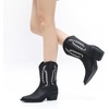 image:imageGLOBALWIN Womens Cowgirl Boots Mid Calf Western Cowboy Boots For Women Comfortable Low Heel With Zipper23yy09 Black3