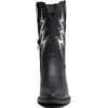 image:imageGLOBALWIN Womens Cowgirl Boots Mid Calf Western Cowboy Boots For Women Comfortable Low Heel With Zipper23yy10 Black