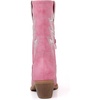 image:imageGLOBALWIN Womens Cowgirl Boots Mid Calf Western Cowboy Boots For Women Comfortable Low Heel With Zipper23yy10 Pink