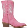 image:imageGLOBALWIN Womens Cowgirl Boots Mid Calf Western Cowboy Boots For Women Comfortable Low Heel With Zipper23yy10 Pink