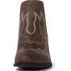 image:imageGLOBALWIN Womens Cowgirl Boots Pull On Ankle Booties21yy01 Brown2