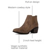 image:imageGLOBALWIN Womens Cowgirl Boots Pull On Ankle Booties21yy01 Camel2