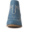 image:imageGLOBALWIN Womens Cowgirl Boots Pull On Ankle Booties21yy01 Denim
