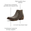 image:imageGLOBALWIN Womens Cowgirl Boots Pull On Ankle Booties25yy05 Brown