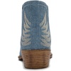 image:imageGLOBALWIN Womens Cowgirl Boots Pull On Ankle Booties25yy05 Denim Blue