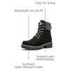 image:imageGLOBALWIN Womens Fall Winter Quilted Ankle Boots  Warm Fleece Lined Winter Booties Combat Boots For Snow and Rain NonSlip Fashion Ankle Booties1915 Black3