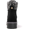 image:imageGLOBALWIN Womens Fall Winter Quilted Ankle Boots  Warm Fleece Lined Winter Booties Combat Boots For Snow and Rain NonSlip Fashion Ankle Booties1915 Black3