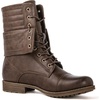 image:imageGLOBALWIN Womens Fashion Low Heels Lace Up Ankle Boots22yy06 Brown