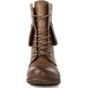 image:imageGLOBALWIN Womens Fashion Low Heels Lace Up Ankle Boots22yy06 Camel