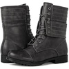 image:imageGLOBALWIN Womens Fashion Low Heels Lace Up Ankle Boots22yy06 Grey