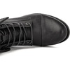 image:imageGLOBALWIN Womens Fashion Low Heels Lace Up Ankle Boots22yy06 Grey