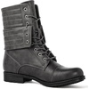 image:imageGLOBALWIN Womens Fashion Low Heels Lace Up Ankle Boots22yy06 Grey