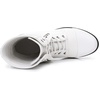 image:imageGLOBALWIN Womens Fashion Low Heels Lace Up Ankle Boots22yy06 White