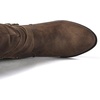 image:imageGLOBALWIN Womens Knee High Cowboy Boots  Minimalist Western Round Toe Cowgirl Boots with Comfortable Block Heel Plain Sleek Design Tall Dress Boots for Women19yy21 Camel2