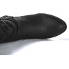 image:imageGLOBALWIN Womens Knee High Cowboy Boots  Minimalist Western Round Toe Cowgirl Boots with Comfortable Block Heel Plain Sleek Design Tall Dress Boots for Women19yy21 Black2