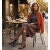 image:imageGLOBALWIN Womens Knee High Cowboy Boots  Minimalist Western Round Toe Cowgirl Boots with Comfortable Block Heel Plain Sleek Design Tall Dress Boots for Women19yy21 Camel2