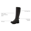 image:imageGLOBALWIN Womens Knee High Fashion Boots For Women21yy10 Grey