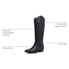 image:imageGLOBALWIN Womens Knee High Long Pointed Toe Western Cowboy Boots For Women23yy03 Black2