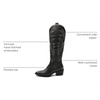image:imageGLOBALWIN Womens Knee High Long Pointed Toe Western Cowboy Boots For Women23yy12 Brushed Silver2