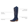 image:imageGLOBALWIN Womens Knee High Long Pointed Toe Western Cowboy Boots For Women23yy12 Dark Denim