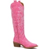 image:imageGLOBALWIN Womens Knee High Long Pointed Toe Western Cowboy Boots For Women23yy12 Pink