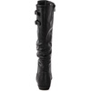 image:imageGLOBALWIN Womens KneeHigh Fashion Boots Wide Calf Flat Dressy Fall Winter Fashion Boots For Women22yy01 Black