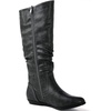 image:imageGLOBALWIN Womens KneeHigh Fashion Boots Wide Calf Flat Dressy Fall Winter Fashion Boots For Women22yy01 Grey