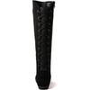image:imageGLOBALWIN Womens KneeHigh Fashion Boots Wide Calf Flat Dressy Fall Winter Fashion Boots For Women22yy02 Black