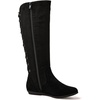 image:imageGLOBALWIN Womens KneeHigh Fashion Boots Wide Calf Flat Dressy Fall Winter Fashion Boots For WomenBlack