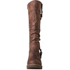 image:imageGLOBALWIN Womens KneeHigh Riding Boots Tall Fashion Boots with Chunky Low Heel amp Side Zipper Everyday Wear Casual Boots For Women19yy15 Brown
