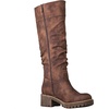 image:imageGLOBALWIN Womens KneeHigh Riding Boots Tall Fashion Boots with Chunky Low Heel amp Side Zipper Everyday Wear Casual Boots For Women19yy15 Brown