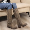 image:imageGLOBALWIN Womens KneeHigh Riding Boots Tall Fashion Boots with Chunky Low Heel amp Side Zipper Everyday Wear Casual Boots For Women19yy15 Camel2