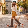 image:imageGLOBALWIN Womens KneeHigh Riding Boots Tall Fashion Boots with Chunky Low Heel amp Side Zipper Everyday Wear Casual Boots For Women19yy15 Camel2