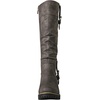 image:imageGLOBALWIN Womens KneeHigh Riding Boots Tall Fashion Boots with Chunky Low Heel amp Side Zipper Everyday Wear Casual Boots For Women19yy15 Grey