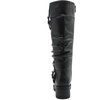 image:imageGLOBALWIN Womens KneeHigh Riding Boots Tall Fashion Boots with Chunky Low Heel amp Side Zipper Everyday Wear Casual Boots For Women24yy03 Black