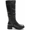 image:imageGLOBALWIN Womens KneeHigh Riding Boots Tall Fashion Boots with Chunky Low Heel amp Side Zipper Everyday Wear Casual Boots For Women24yy03 Distressed Silver