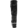 image:imageGLOBALWIN Womens KneeHigh Riding Boots Tall Fashion Boots with Chunky Low Heel amp Side Zipper Everyday Wear Casual Boots For Women24yy03 Distressed Silver