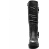 image:imageGLOBALWIN Womens KneeHigh Riding Boots Tall Fashion Boots with Chunky Low Heel amp Side Zipper Everyday Wear Casual Boots For Women24yy03 Distressed Silver