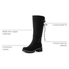 image:imageGLOBALWIN Womens Lace Up Back Knee High Fashion Boots19yy29 Black2