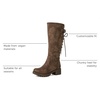 image:imageGLOBALWIN Womens Lace Up Back Knee High Fashion Boots19yy29 Camel2