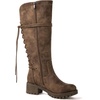 image:imageGLOBALWIN Womens Lace Up Back Knee High Fashion Boots19yy29 Camel3