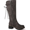 image:imageGLOBALWIN Womens Lace Up Back Knee High Fashion Boots19yy29 Grey2
