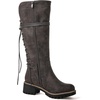 image:imageGLOBALWIN Womens Lace Up Back Knee High Fashion Boots19yy29 Grey3